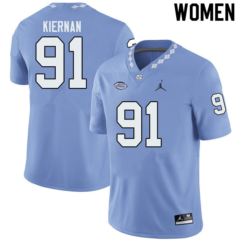 Jordan Brand Women #91 Ben Kiernan North Carolina Tar Heels College Football Jerseys Sale-Blue